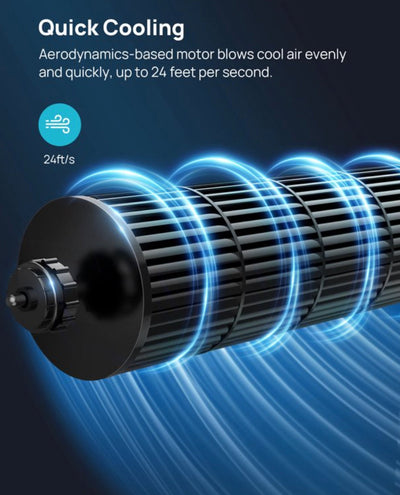 Dreo Tower Fan, Fan, 36" 90° Oscillating 12 Modes, Fan with Remote- NEW OUT OF BOX!!! (fan has a little trouble with oscillation but works great!)