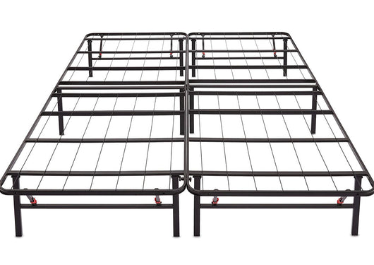 Amazon Basics Foldable Metal Platform Bed Frame with Tool Free Setup, 14 Inches High, Queen, Black**New in Box**
