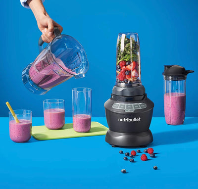NutriBullet ZNBF30500Z Blender Combo 1200 Watt, 1200W, Dark Gray- NEW IN BOX!!!