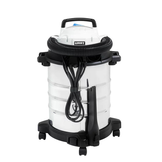 Hart 6-Gallon Stainless Steel Wet/Dry Vacuum with Cartridge Filter**New one replaced with different size wheel**