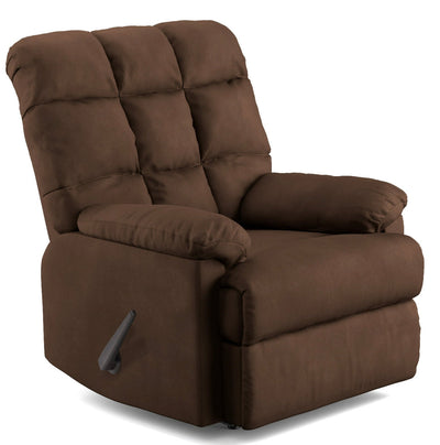 Homesvale Mainstays Wall Hugger Recliner, Dark Brown Microfiber!! NEW AND ASSEMBLED!!