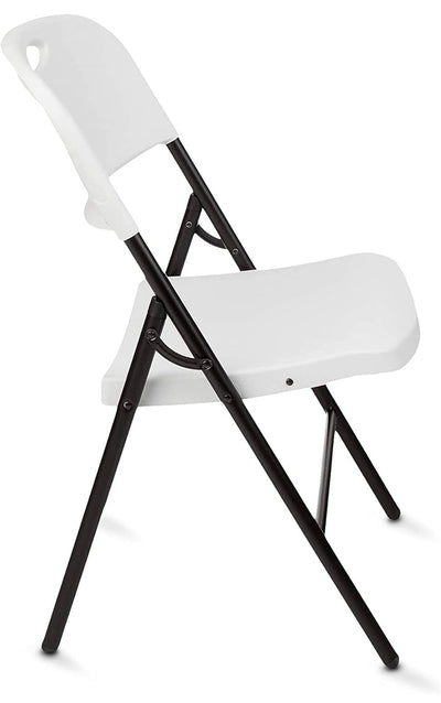 Amazon Basics Folding Plastic Chair, 350-Pound Capacity, White, 4-Pack- NEW IN BOX!!!