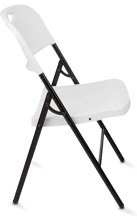 Amazon Basics Folding Plastic Chair, 350-Pound Capacity, White, 4-Pack- NEW IN BOX!!!