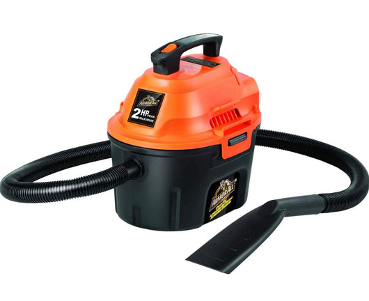 Armor All, AA255 , 2.5 Gallon 2 Peak HP Wet/Dry Utility Shop Vacuum , Orange!  -USED