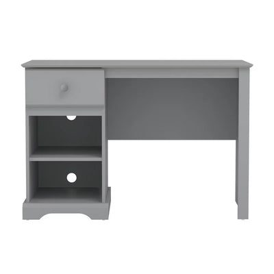 Campbell Wood Kids Desk with 1 Drawer and 2 Shelf Storage, Gray**New in box**