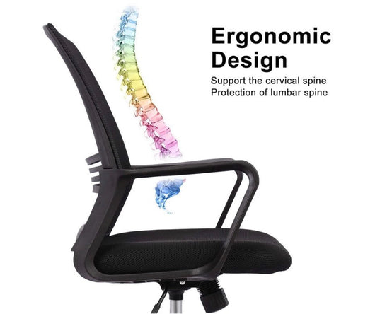 Smugdesk Manager's Chair with Swivel & Lumbar Support, 270 lb. Capacity, Black- NEW AND ASSEMBLED!!!