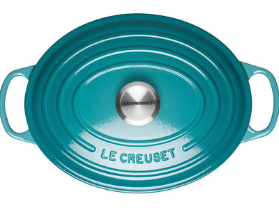 Le Creuset Enameled Cast Iron Signature Braiser, 5 qt. , Caribbean!! NEW IN BOX!!