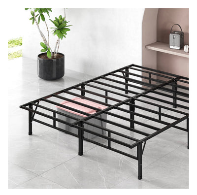 Zinus 14" Metal SmartBase Compack® Mattress Foundation, Bed Frame, King**New in Box**