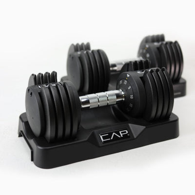 CAP Barbell 25 Lb. Adjustable Dumbbell Set, Quick Select 5-25, Pair**New in Box**