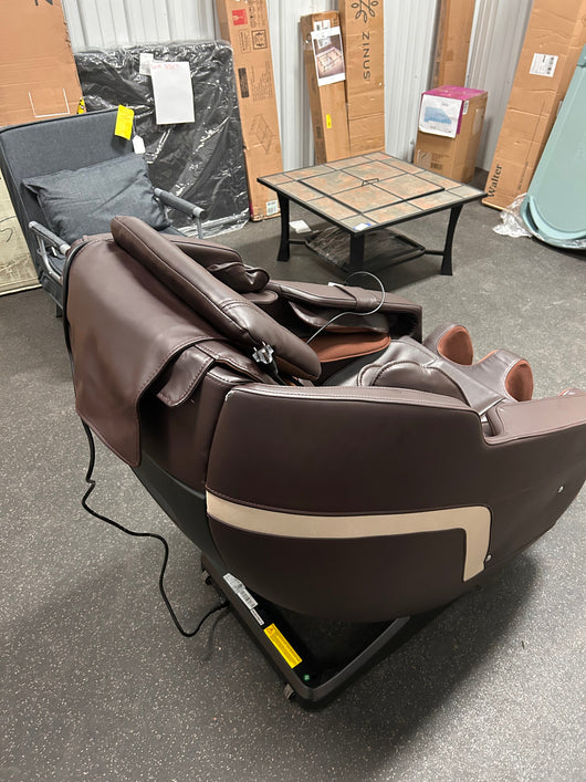 BOSSCARE Assembled Massage Chair Recliner with Zero Gravity Full Body Massage Brown!  -Brand new and assembled (Has one small tear on the top of the back edge, photos shown)