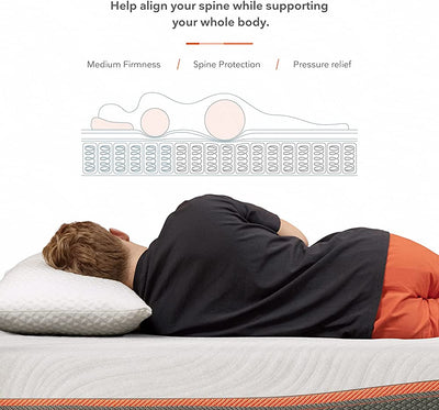 King Mattress, Sweetnight 12” Hybrid Mattress with Gel Memory Foam & Pocket Innerspring for Cool Sleep & Edge Support, Bed Mattress with Moisture Wicking Adaptive Cover, Medium Firm, King Size- new in box