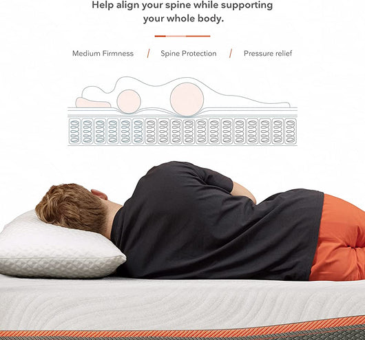 King Mattress, Sweetnight 12” Hybrid Mattress with Gel Memory Foam & Pocket Innerspring for Cool Sleep & Edge Support, Bed Mattress with Moisture Wicking Adaptive Cover, Medium Firm, King Size- new in box