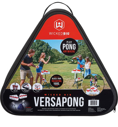 Versapong Portable Beer Pong Table/Tailgate Game with Backpack Carry Case- Lightly Used, Missing Balls