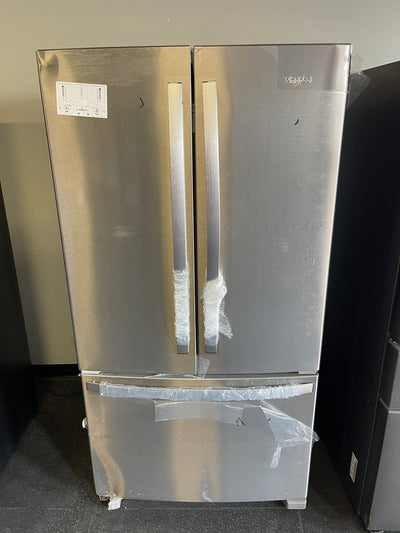 Whirlpool  25.2-cu ft French Door Refrigerator with Ice Maker (Fingerprint Resistant Stainless Steel) ENERGY STAR- new / scratch and dent /