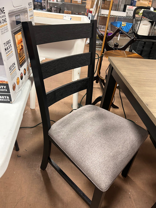 ASY furniture Martin Gray Bistro dining set! (New & Assembled - Small Chip On One Corner)