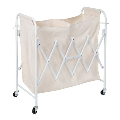 Honey-Can-Do Collapsible Accordion Triple Laundry Sorters, White**New in box**