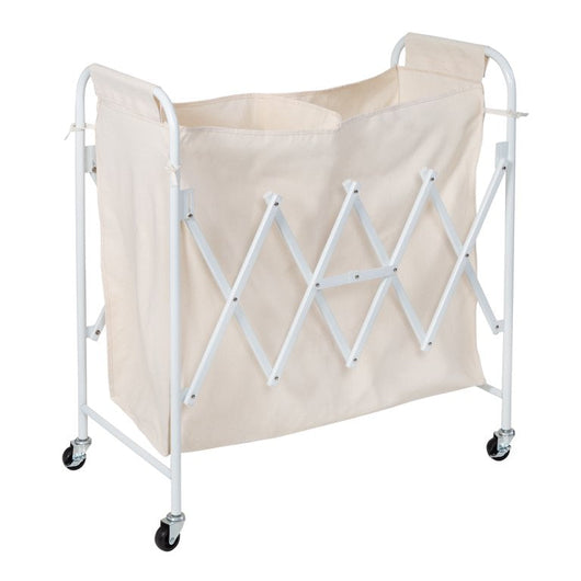 Honey-Can-Do Collapsible Accordion Triple Laundry Sorters, White**New in box**