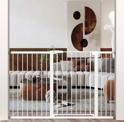 Extra Tall Baby Gate Stand 38" Tall - Long Walk Through Pet Gate for Kids or Large Pets - Metal Pressure Mounted Safety Gate 59.84"-62.60" Wide!  -Brand new in the box