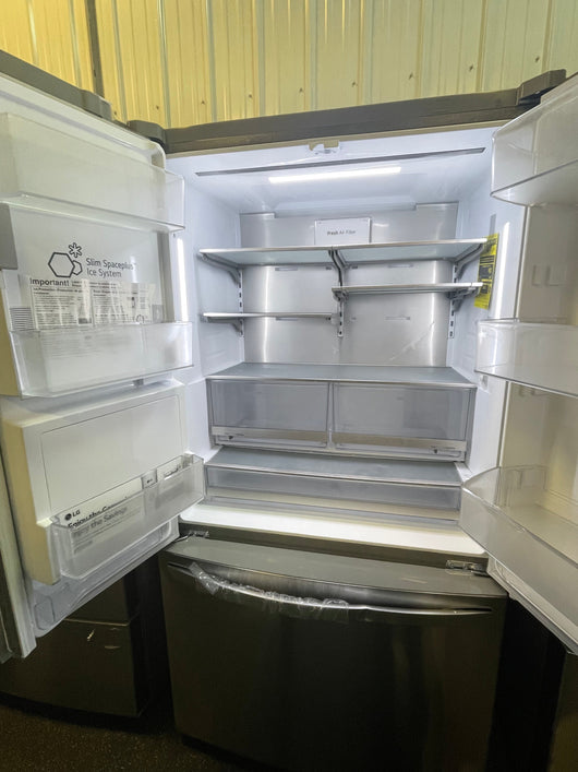LG 23.5 cu. ft. French Door Counter-Depth Refrigerator with Craft Ice (brand new with scratch on the inside from shipping. Photos show )