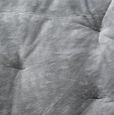 Mainstays Folding Faux Fur Butterfly Chair, Gray- NEW!!!