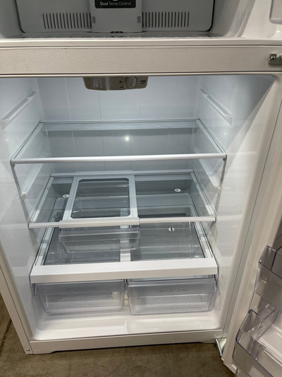 GE  Garage-Ready 21.9-cu ft Top-Freezer Refrigerator (White)- new / scratch & dent