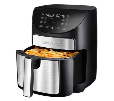Gourmia 7-Qt Digital Air Fryer with Guided Cooking, Easy Clean, Stainless Steel- NEW IN BOX!!!!