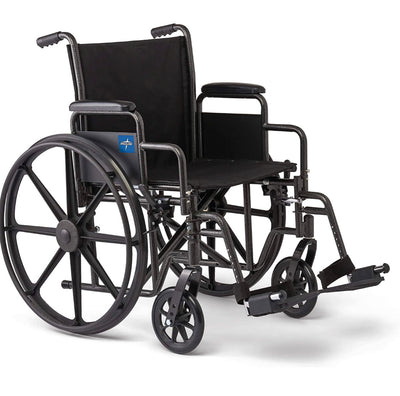 Medline Wheelchair, Desk-Length Arms and Swing-Away Leg Rests, 18" x 16" Seat (W x D)- NEW IN BOX!!!