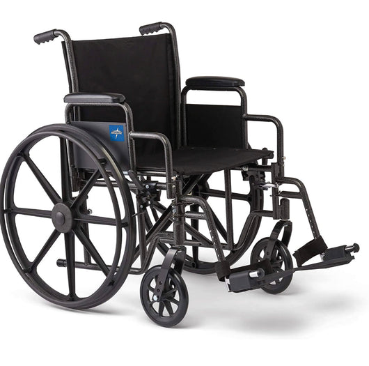 Medline Wheelchair, Desk-Length Arms and Swing-Away Leg Rests, 18" x 16" Seat (W x D)- NEW IN BOX!!!