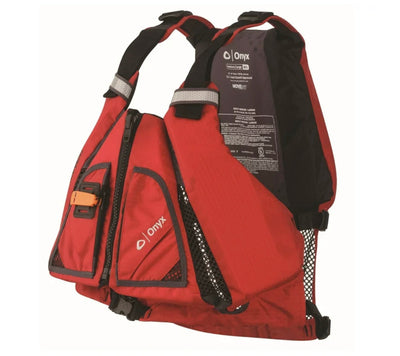 Onyx MoveVent Torsion Kayak Paddle Life Vest Teen or Adult size XL/2XL Red- NEW IN BOX!!!