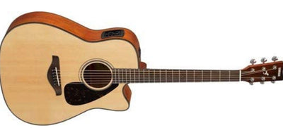 Yamaha FGX800C Solid Top Cutaway Acoustic-Electric Guitar**new,dented from shipping**