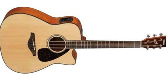 Yamaha FGX800C Solid Top Cutaway Acoustic-Electric Guitar**new,dented from shipping**