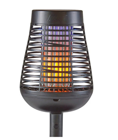 PIC Solar Insect Killer Torch with LED Flame Effect, Black Torch, Area Bug Zapper- NEW IN BOX!!!