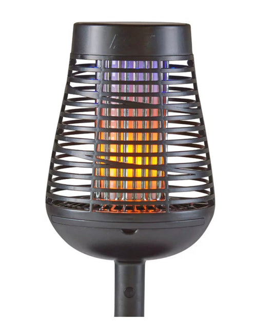 PIC Solar Insect Killer Torch with LED Flame Effect, Black Torch, Area Bug Zapper- NEW IN BOX!!!