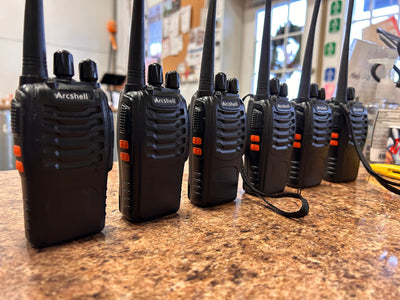 Six Pack of Arcshell Walkie Talkies! (USED)