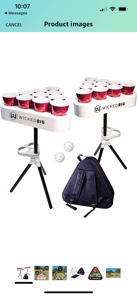 Versapong Portable Beer Pong Table/Tailgate Game with Backpack Carry Case- Lightly Used, Missing Balls
