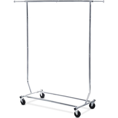Simple Houseware Supreme Commercial Grade Clothing Garment Rack, 51 to 75 inches Extensible Rod, Chrome!