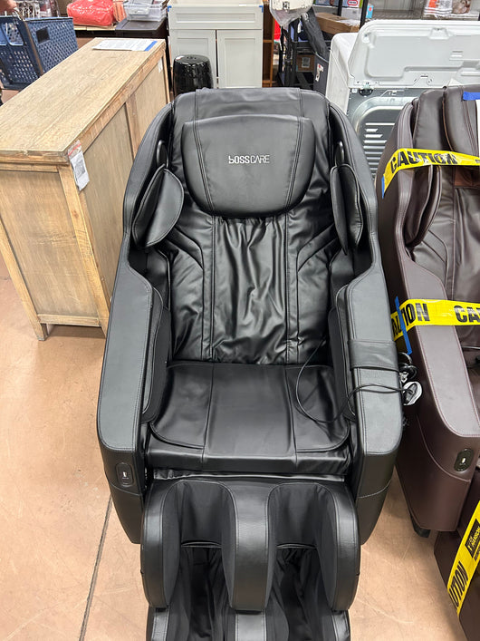 BOSSCARE Assembled Massage Chair Recliner with Zero Gravity Full Body Massage Black!  -Brand new and assembled (Has some small scratches on the back side plastic, photos shown)
