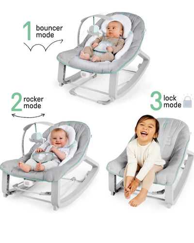 Ingenuity Keep Cozy 3-in-1 Grow with Me Vibrating Baby Bouncer Seat & Infant to Toddler Rocker - Weaver, Newborn and up**New in Box**