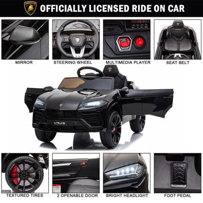 Lamborghini Urus 12V Electric Powered Ride on Car for Kids, with Remote Control, Foot Pedal, MP3 Player and LED Headlights!  -Brand new in the box