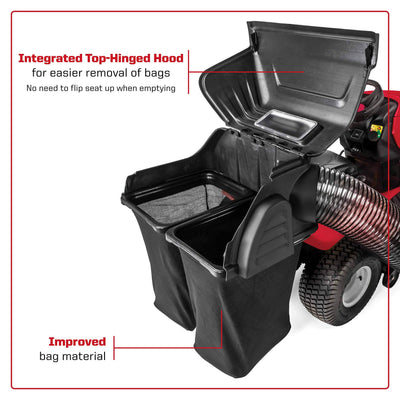 MTD (19A30031OEM) Double Bagger for Riding Lawn Mowers-42-Inch and 46-Inch (2010 and After) Fits Various Troy-Bilt, Cub Cadet, CRAFTSMAN, and Other Top Models, Gray**New in box**