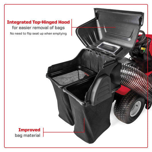 MTD (19A30031OEM) Double Bagger for Riding Lawn Mowers-42-Inch and 46-Inch (2010 and After) Fits Various Troy-Bilt, Cub Cadet, CRAFTSMAN, and Other Top Models, Gray**New in box**