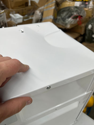 1.6 cu. ft. Over the Range Microwave in White!! NEW OUT OF BOX, DENT ON FRONT LEFT CORNER, FROM SHIPPING(TESTED WORKS GREAT)!!