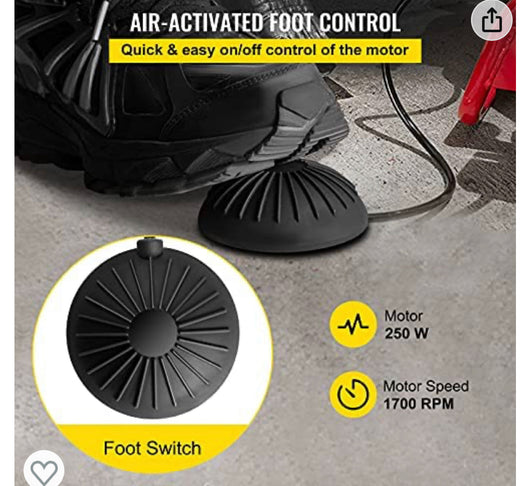 VEVOR 50FTx1/2Inch Drain Cleaner Machine Electric Drain Auger with 4 Cutter & Foot Switch Drain Cleaner Machine Sewer Snake Drill Drain Auger Cleaner for 1" to 4" Pipes- slightly used