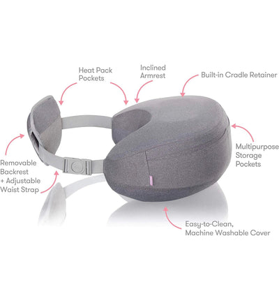 Frida Mom Adjustable Keep-Cool Pregnancy Pillow, U,C,L, and I Shapes in 1 Pillow, Support for Belly, Hips + Legs for Pregnant Women,Cooling Micro-Bead Filling- NEW IN BAG!!!