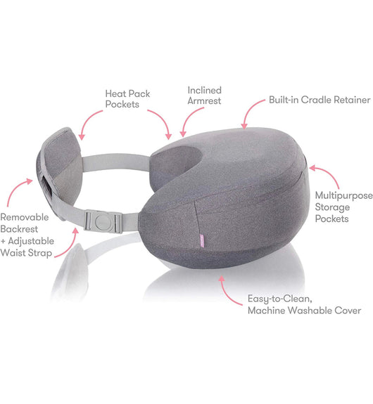 Frida Mom Adjustable Keep-Cool Pregnancy Pillow, U,C,L, and I Shapes in 1 Pillow, Support for Belly, Hips + Legs for Pregnant Women,Cooling Micro-Bead Filling- NEW IN BAG!!!