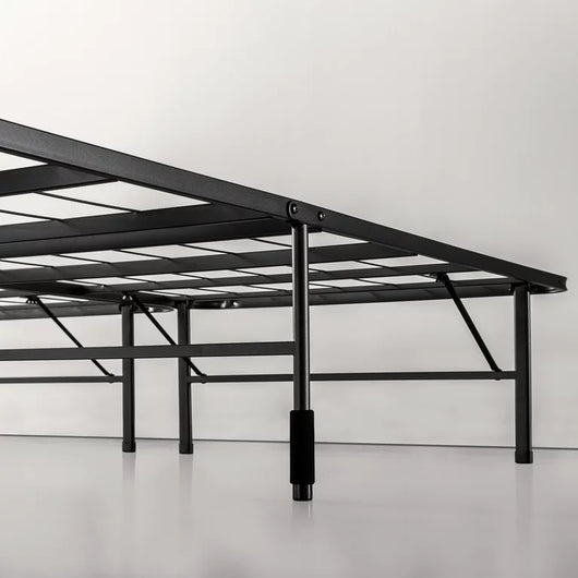 Zinus 14" Black Metal SmartBase® Tool-Free Assembly Mattress Foundation, Queen**New in box**