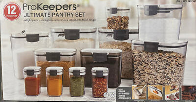 ProKeepers 12-Piece Ultimate Pantry Set Airtight Storage Containers New in box