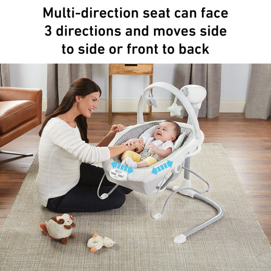 Graco Soothe 'n Sway LX Baby Swing with Portable Bouncer, Derby**New in box**