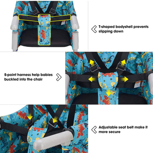 Hook On Chair, VEEYOO Clip On High Chair Folding Fast Table Chair, Portable Baby Feeding Seat Attach to Table for Home and Travel (new in the box)