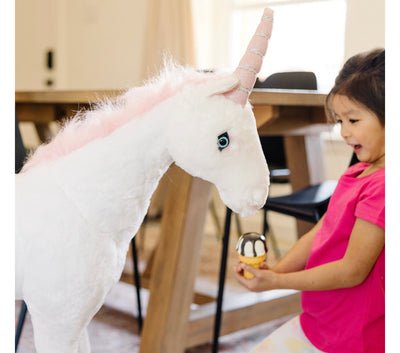 Melissa & Doug Giant Unicorn - Lifelike Stuffed Animal (over 2 feet tall)- brand new
